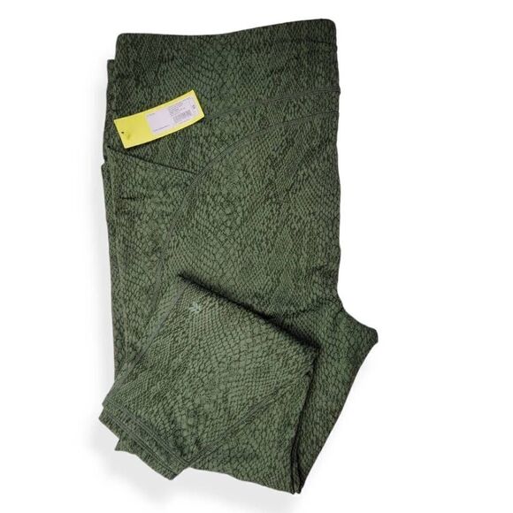 All In Motion Olive Green Snake Print  Leggings 4X - Picture 3 of 5
